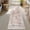 Blush Pink, variant on Boho Small Bath Mat, Distressed Farmhouse Light Khaki Bath Rugs, Comfy Velvet Bathroom Rugs Non Slip Washable, Vintage Oriental Toilet Rug for Sink Shower Vanity
