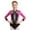 Hot Pink, variant on Kids Girls Mesh Splice Long Sleeve Figure Ice Skating Jumpsuit Gymnastic Ballet Dance Leotard Sportswear Black 6