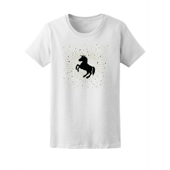 Cute Unicorn Sparkles Around Tee Women's -Image by Shutterstock