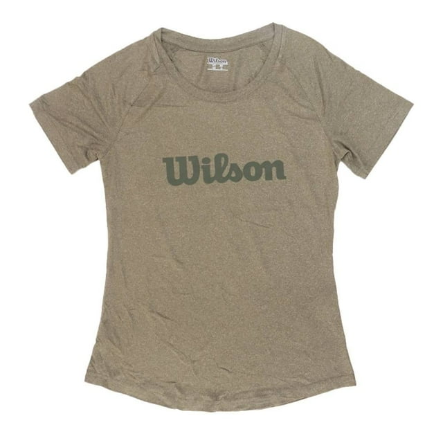Playera Wilson Talla M Suave con Cuello Redondo y Manga Corta con Estampado Frontal Gris