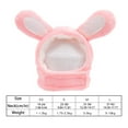 thumbnail image 2 of Oliegs Heated Blanket Easter Cute Costume Bunny Rabbit Hat With Ears For Cats & Small Dogs Party Pet Accessory Headwear M Chocolate, 2 of 4