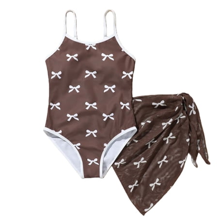 Shadoumai Girls Swimsuits Gingham Cut Out Drawstring Retro Bathing Suits 2 Piece Tankini Swimwear 9-16Y