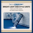 thumbnail image 4 of Olight i3E EOS Compact LED Keychain Flashlight, 90 Lumens, Blue Porcelain, 4 of 9