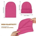 thumbnail image 2 of Harpily Women Men Girls Boys Teens Winter Warm Hat Unisex Beanie Winter Knitted Cuffed Soft Warm Hat For Men/Women Ski Watch Cap Beanie Hat,, 2 of 6