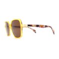 thumbnail image 3 of Polarized Womens Thic Plastic Butterfly Classy Fashion Sunglasses Yellow - Brown, 3 of 4