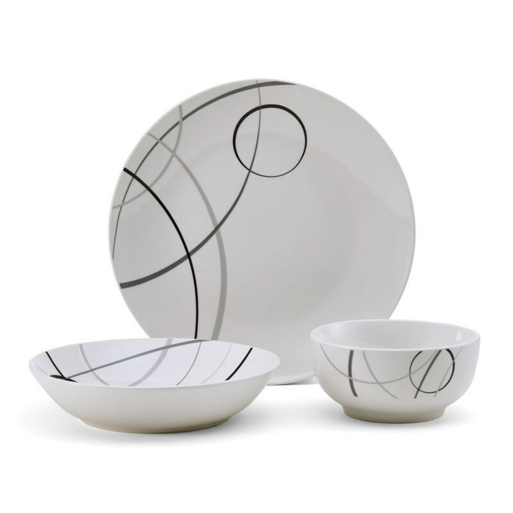 Studio Nova Porcelain Circles 18piece Dinnerware Set