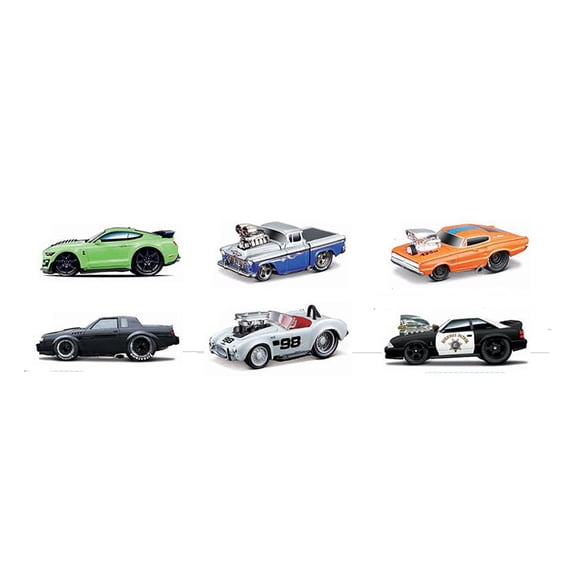 Maisto Muscle Machines Series 1 Diecast Car Set - Box of 6 assorted 1/64 Scale Diecast Model Cars