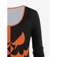 thumbnail image 3 of Rosegal Women's Halloween Two Tone Long Sleeves Tee, 3 of 5