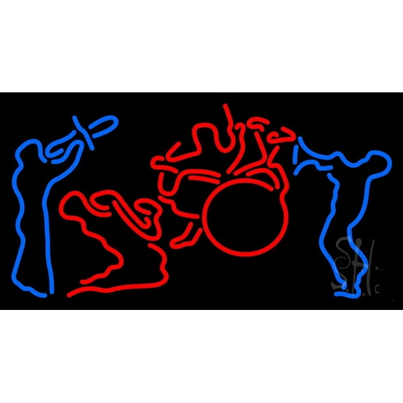 Band LED Neon Sign 20" Tall x 37" Wide - inches Black Square Cut Acrylic Backing, with Dimmer - Premium built indoor Sign for Studio, Club, Home décor, Event, Workshop, Storefront.