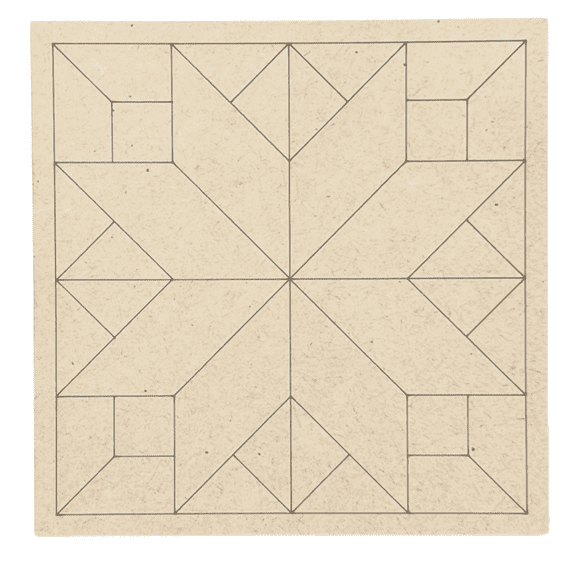 Krafty Supply Wood Barn Quilts , 1/8" Thick MDF, Bulk Set of 10 Wood Barn Quilts, Small, 3 inches