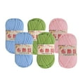 thumbnail image 3 of 6 Pcs Fil Tricoté Fil Épais Fil Spaghetti Tissu Fil pour Maison de Chat Animal Rose, 3 of 9