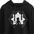 thumbnail image 3 of Disney Frozen 2 - Elsa Snowflake - Juniors Cropped Pullover Hoodie, 3 of 5