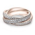 thumbnail image 1 of 2 3/4ct Rolling Ring Diamond Pave Eternity 14K Rose Gold, 1 of 4
