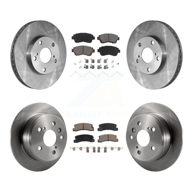 CMX Front Rear Disc Brake Rotors and Ceramic Pads Kit for Car Toyota Camry K8C-100830