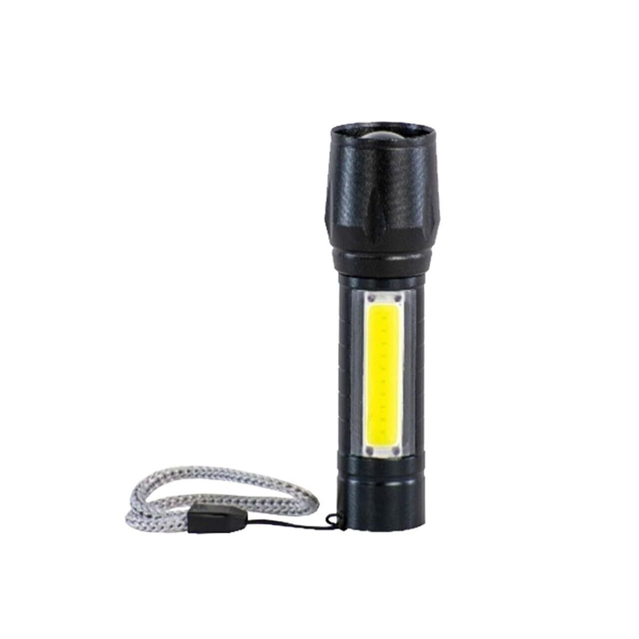 Dorcy 41-4380 100 Lumen USB Aluminum Rechargeable Pocket Flashlight, Black