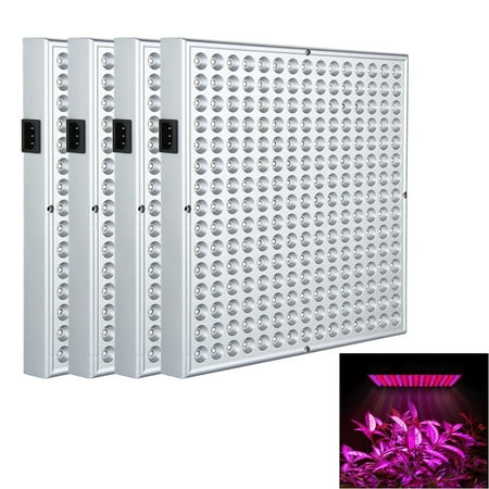 Hydroponic Lamp Grow Light - Ktaxon 4-Pack 225 LED Grow Light , Hydroponic Lamp, Blue & Red, 14 Watts Quad-band Plant Light