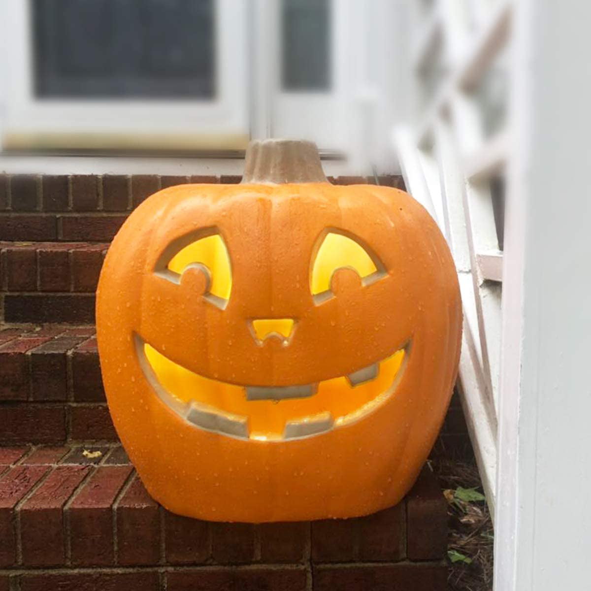 Pumpkin Flashlight with Handle Halloween 6" Jack O Lantern 