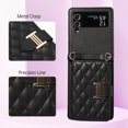 thumbnail image 3 of for Samsung Galaxy Z Flip 4 Detachable Shoulder Strap Wallet Case, with Card Slots & 360-degree Rotation Stand Ring Flip Premium PU Leather Protective Cover Lanyard for Women Girls, Black, 3 of 11