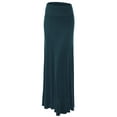 thumbnail image 7 of Made by Johnny Women's Fold-Over Maxi Skirt XXL TEAL, 7 of 7