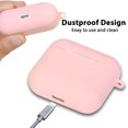 thumbnail image 5 of Protective Case Cover for Airpods Pro Charging Case, Upgraded Air Pods 3 Silicone Case Skin Newest with Soft Cute Fur Ball Pom Pom Keychain Kit, 5 of 9