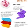 thumbnail image 6 of Acrylic Paint, Shuttle Art 18 Colors Acrylic Paint Bottle Set (250ml/8.45oz), Rich Pigmented Acrylic Paints, Bulk Painting Supplies for Artists, Beginners and Kids on Rocks Crafts Canvas Wood Ceramic, 6 of 10