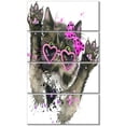 thumbnail image 2 of Illustration Drôle de Chat Noir - Art Mural sur Toile d'Animal, 2 of 3