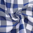 thumbnail image 6 of BalsaCircle 90" x 132" Checkered Tablecloth Wedding Party Table Linens Navy Blue and White, 6 of 9