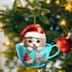 thumbnail image 4 of Adornos navideños, regalos navideños, adornos para árbol de Navidad, adornos navideños de acrílico 2D, colgantes para árbol de Navidad, fiestas, coches, decoración del hogar, adornos navideños de acrí, 4 of 5