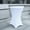 White, variant on 32 inch Outdoor Banquet Party Events Plastic Bar Height Round Folding Cocktail Table With Tablecloth