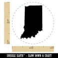 thumbnail image 2 of Indiana State Silhouette Self-Inking Rubber Stamp Ink Stamper - Dry Pad (No Ink) - Mini 1/2 Inch, 2 of 7