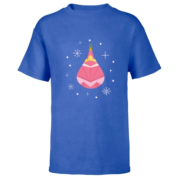 Disney Princess Aurora Holiday Christmas Ornament - Short Sleeve T-Shirt for Kids - Customized-Royal
