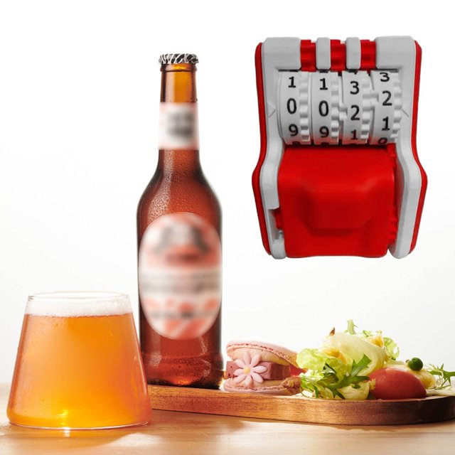 AKEGAMN Clearance! Mechanical Beer With In Counter & Cap Catcher Design For Home Bars Parties Or Use Material: Plastic Mechanical Beer with -In Counter & Cap Catcher - Design for Home Bars, Parties,