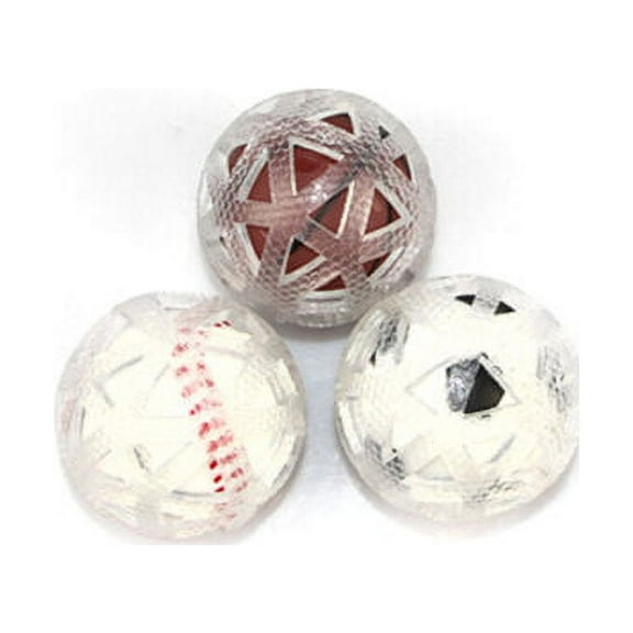 3 Pack Pet Dog Toy Tricky Treat Football Soccer Tennis Balls Puppy Teething Aid