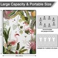 thumbnail image 6 of Picnic Blankets Waterproof Foldable Extra Large,80"x 60" Outdoor Beach Blanket Sandproof,3-Layer Lightweight Handy Mat Tote Picnic Camping Rugs for Outside Your Rv(Tropical Flamingo), 6 of 6