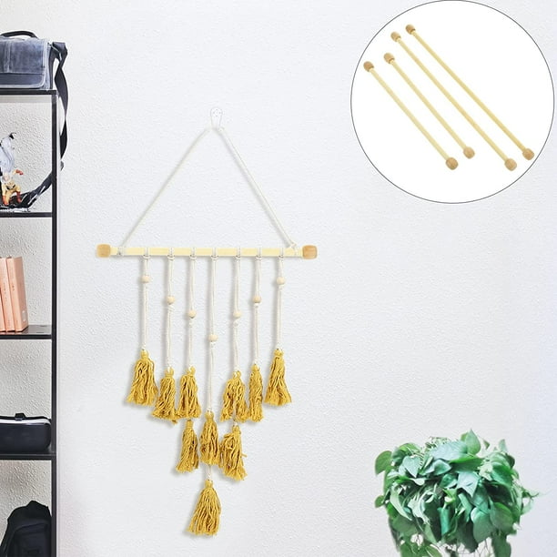 Wooden pole for wall hanging new arrivals