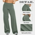 thumbnail image 5 of OQQ Yoga Pants Women High Waist Stretch Casual Soft Straight Leg Bottoms, 5 of 7