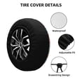 thumbnail image 2 of Susaid Floral Ditsy Print Tire Covers,Waterproof Anti-UV Snow Sun Rain Tire Covers for RV,Truck, SUV, Trailer, Camper-15 inch, 2 of 6