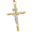 thumbnail image 2 of Dije Cruz Tubo Grueso Cristo Blanco Oro 10 K Joyería M De Leon Dije Cruz Tubo Grueso Cristo Blanco, 2 of 3