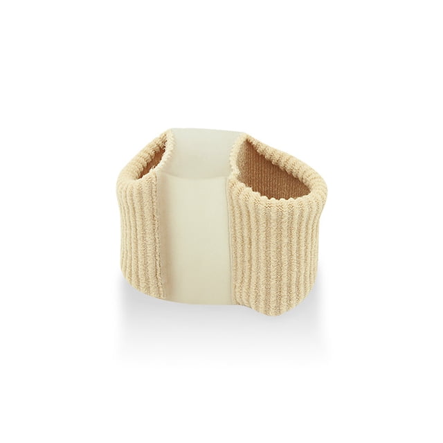Corrección de dedos con fibra de gel, separador de dedos en valgo para pulgar de pie grande, órtesis de doble orificio para dedos, herramienta práctica para la corrección de dedos