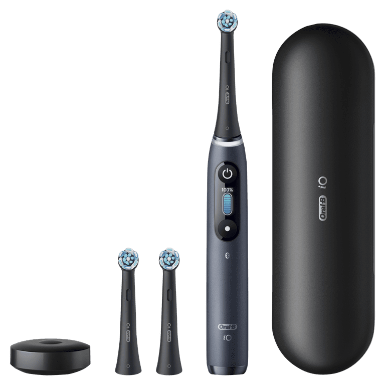 Oral-B iO Series 8 Electric Toothbrush with 3 Brush Heads, Black Onyx, for Adults & Children 3+ Oral-B iO Series 8 Electric Toothbrush with 3 Brush Heads, Black Onyx, for Adults & Children 3+
