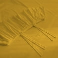 thumbnail image 5 of 4 Piece Corner Ruffle Sheet Set, 6" Inch Corner Ruffle On Flat Sheet And Pillowcases, 15 Inch Deep Pocket, 100% Egyptian Cotton, 800 TC, Twin XL Size, Solid Gold, 5 of 6