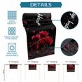 thumbnail image 6 of Red Roses Table Runner 36 Inches, Valentines Day Romantic Petal Floral Black Bed Runner Dresser Scarves Tabletop for Indoor Outdoor Parties/Ceremony/Banquet, 13"x 36", 6 of 8