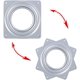 thumbnail image 3 of Placa giratoria de 4 piezas, bandeja de 360 ​​grados, (plata) 71 mm TUNC Sencillez, 3 of 5