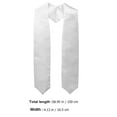 thumbnail image 2 of 5 Pcs Graduation Stoles Party Decor Dresses for Ceremony Mens Girdle Shawl DIY White Student Sash and Women, 2 of 6