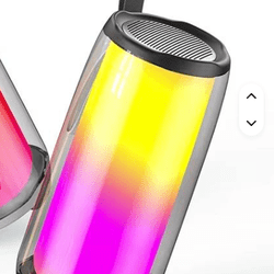 US DDP Top Blue Pulse 5 Portable for Bluetooth Speaker with Dazzling LED Lights for Home Theatre Parties Outdoor Use