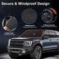 thumbnail image 5 of Car Cover Waterproof,600D Heavy Duty Car Window Shade for UV Protection, Sun Blocker for Windshield, Ideal for Cars, SUVs, Trucks & Vans, 5 of 7