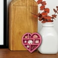 thumbnail image 2 of Heart Shaped Wooden Desktop Organizer Mini Storage Shelf for Home Decorative Indoor Shelf Display, 2 of 5