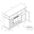 thumbnail image 3 of FESTIVO 48 in. White TV Stand for TVs up to 55 in. with Electric Fireplace, 3 of 5