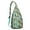 Greenish-blue, variant on Retro Burger Sling Backpack – Cute Cheeseburger & Fries Food Print Crossbody Bag for Women & Teens – Funny Sandwich Pickle Design for Hiking, Travel, School & Summer Festivals