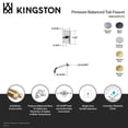 thumbnail image 7 of Kingston Brass KB6348PLTO Victorian Single-Handle Pressure Balanced Tub Faucet in Brushed Nickel, 7 of 7